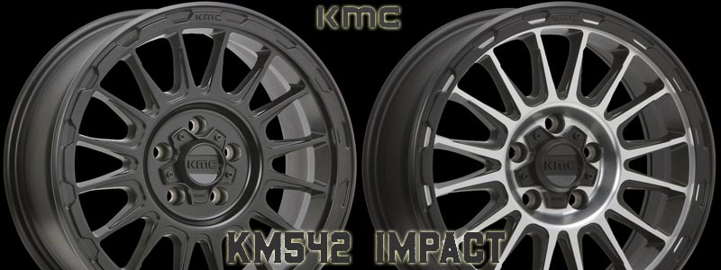 初売り ホイール ４本セット KMC KM542インパクトホイール16x7 30 5x114.3 72.56 4のブラックリムセット KM542  IMPACT Wheels 16x7 30, 5x114.3, Black Rims Set of 4 mamun.uz